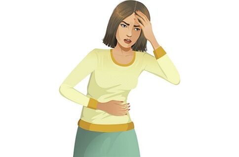 dor abdominal devido a parasitas no corpo